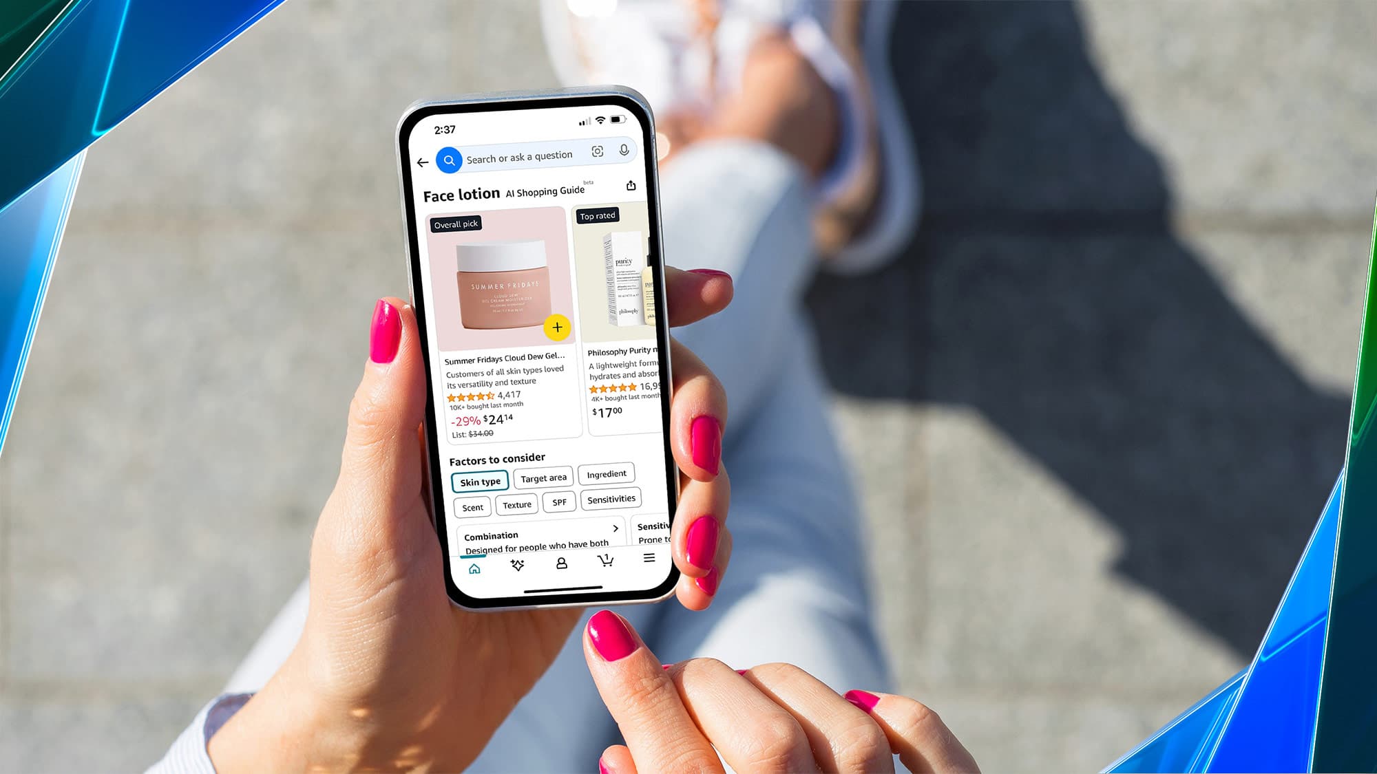 Scarica l’app Amazon per un’esperienza di shopping perfetta
